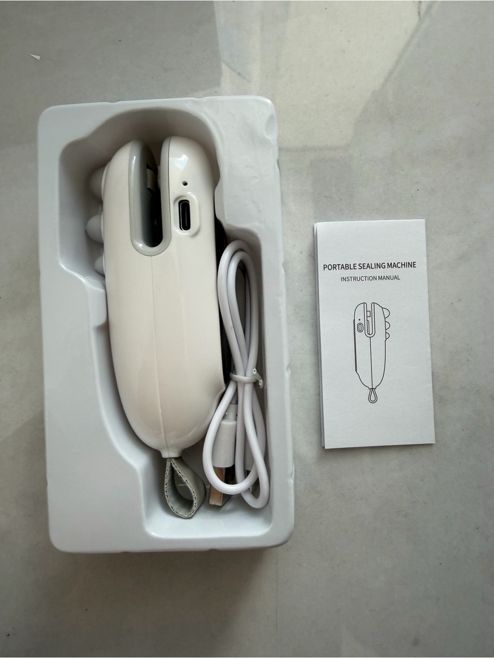 NIB Portable Handheld Sealing Machine Mini Bag Sealer with Lanyard